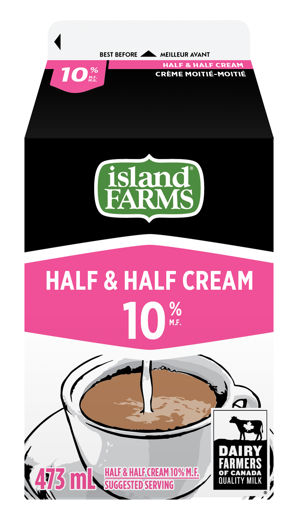 473ML CREAM 10% ISLAND FARMS