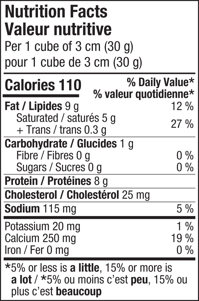 Nutritional Facts