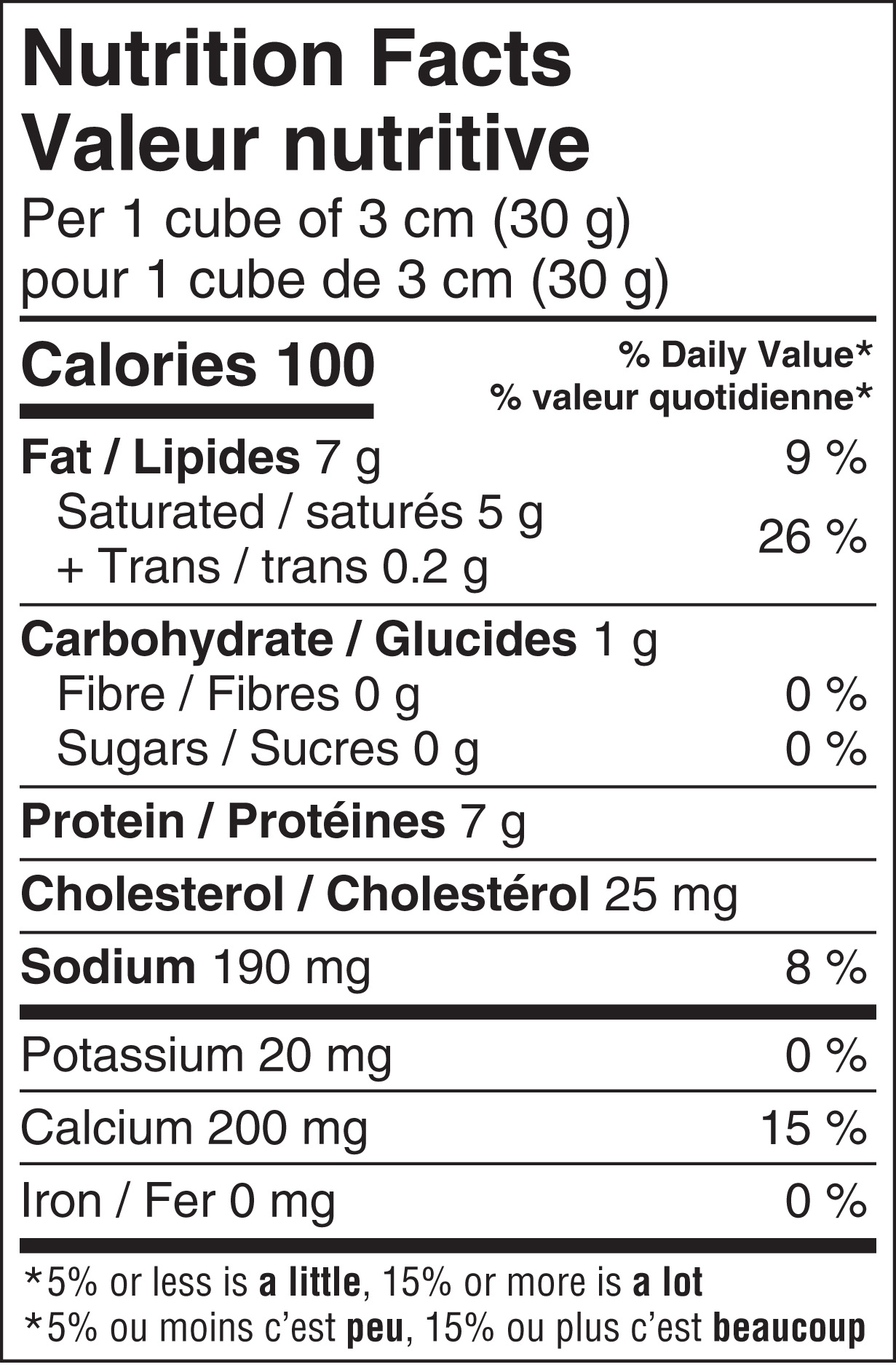 Nutritional Facts