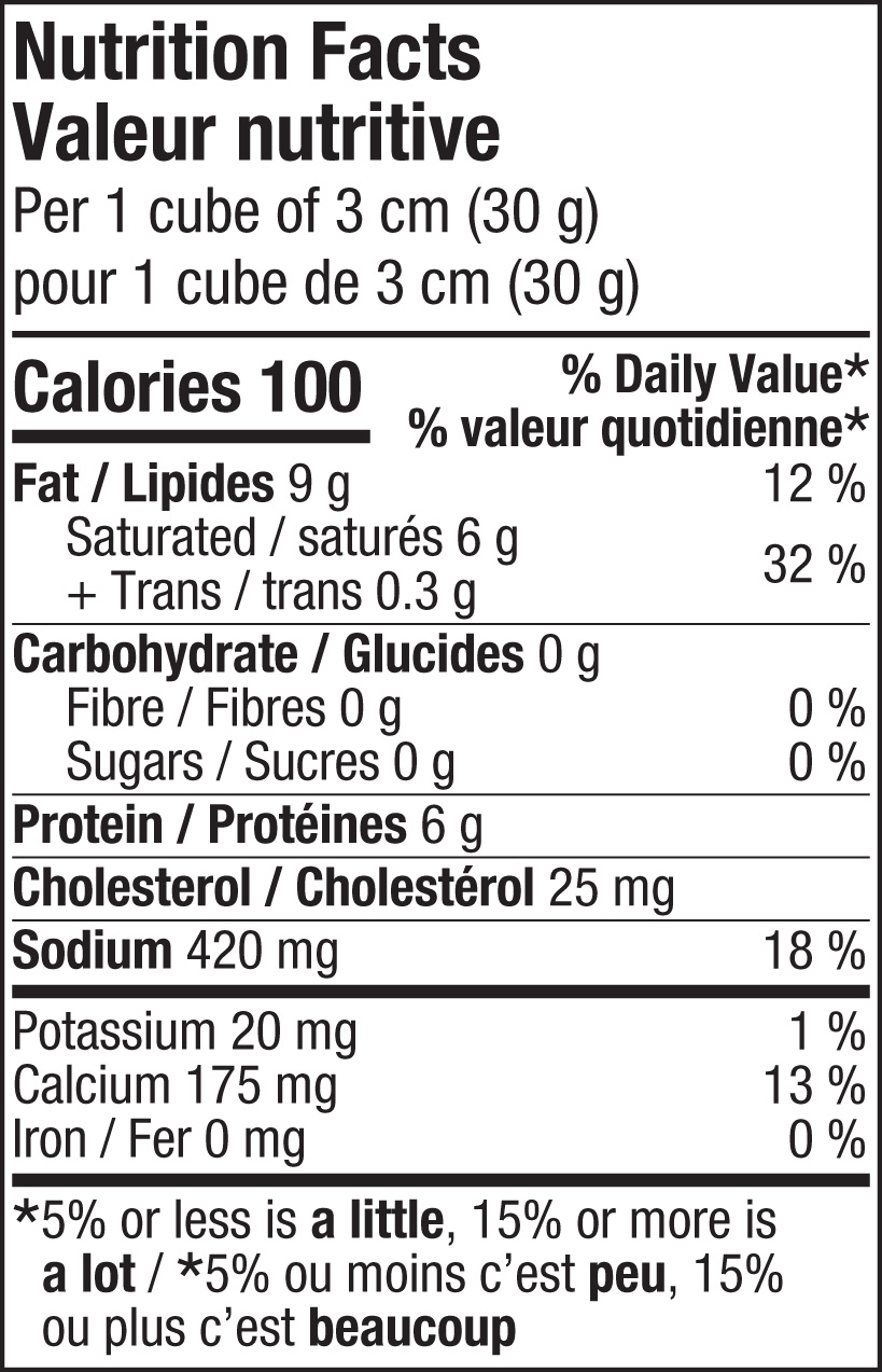 Nutritional Facts