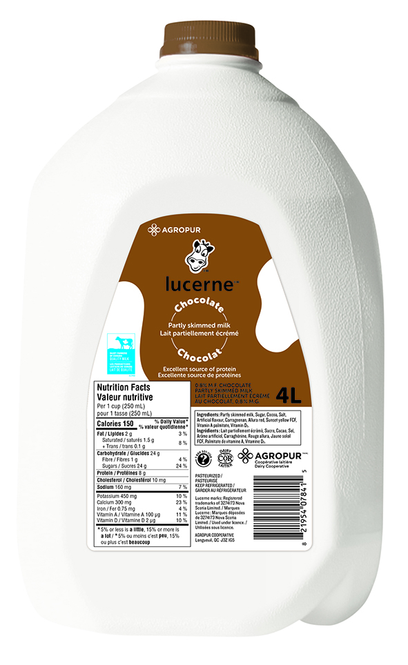 4L LUCERNE CHOCOLATE MILK Agropur Solutions