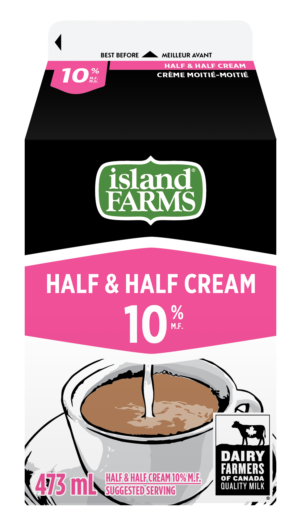 473ML CRÈME 10% ISLAND FARM