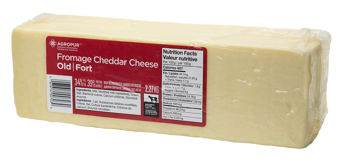 2.27KG OLD CHEDDAR CHEESE WHITE