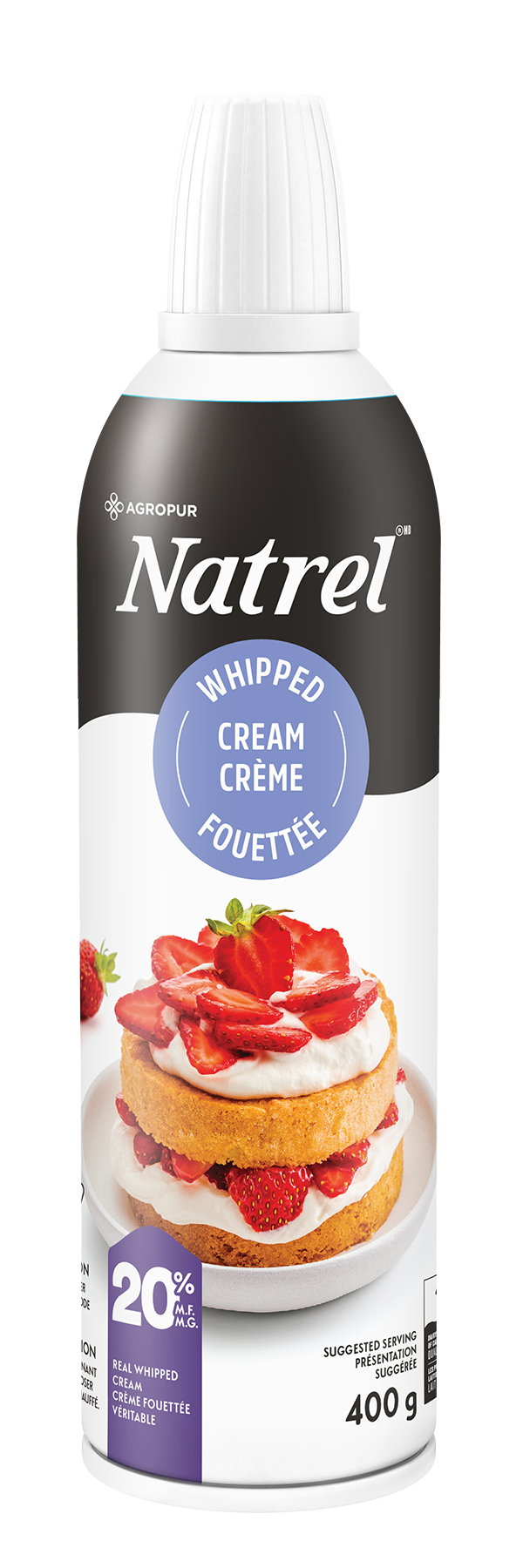 400G CRÈME FOUETTÉE VER NATREL