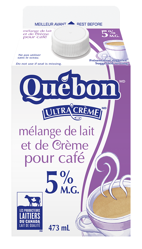 473ML MEL LAIT X CRÈME 5% QUEBON