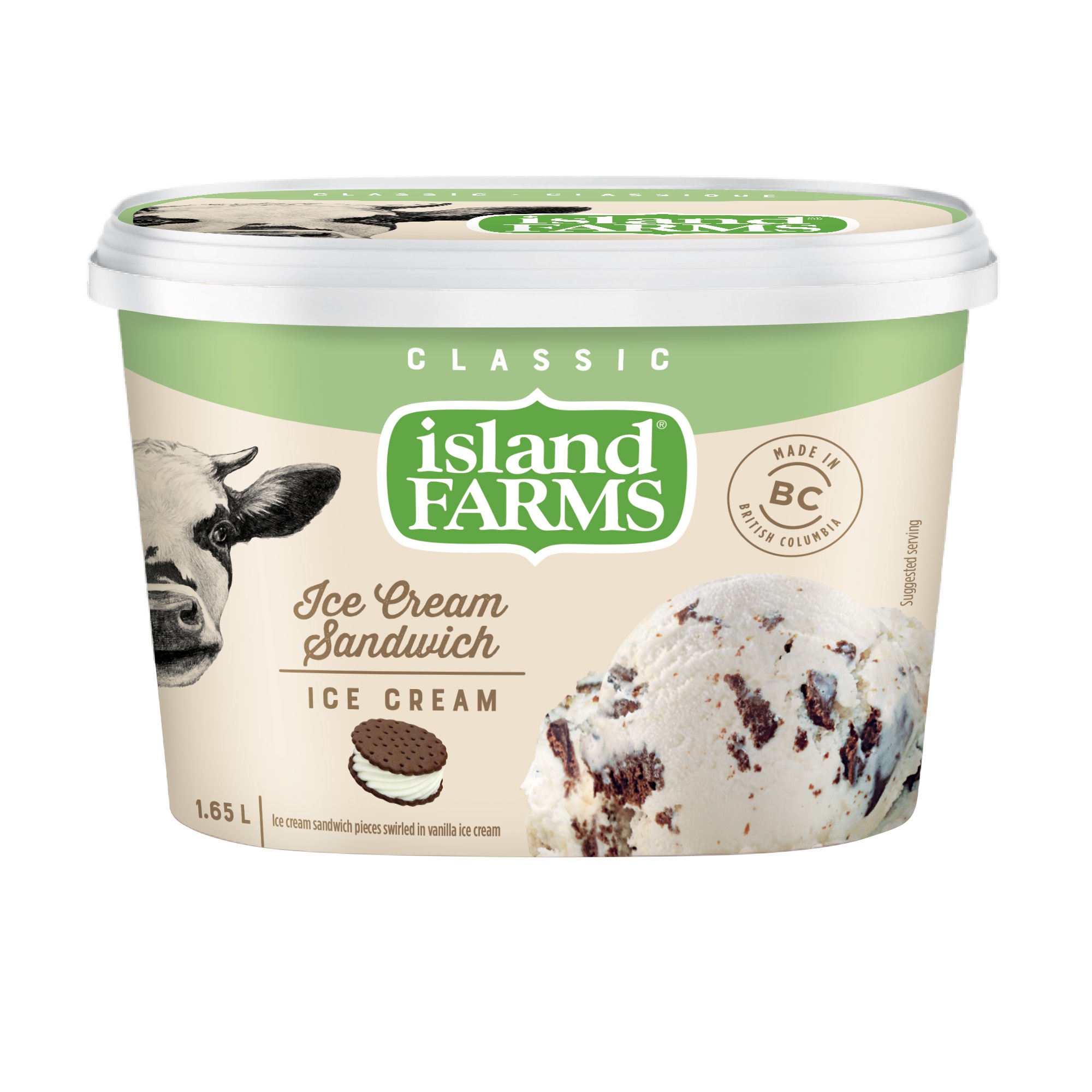 ISLAND FARMS ICE CREAM SANDWICH ICE CREAM 1.65L Agropur Solutions