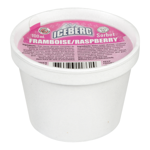 24X100ML IBERGERG SORBET RASPBERRY 