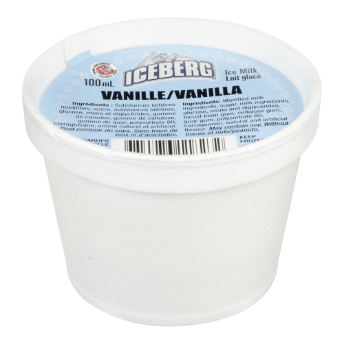 24X100ML ICEBERG ICE MILK VANILLA