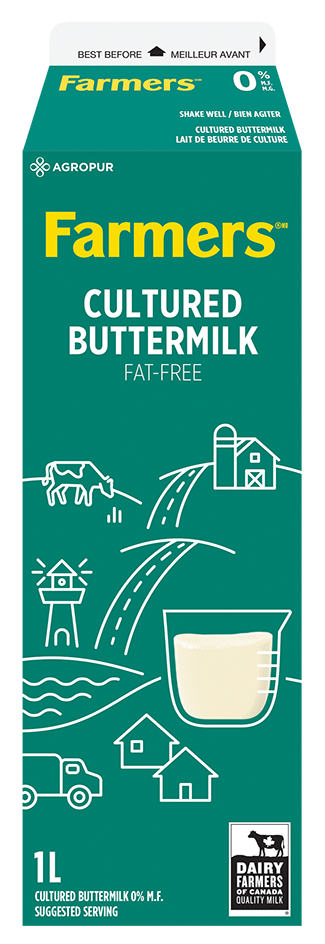 1L FARMERS CULTURED BUTTERMILK 0%