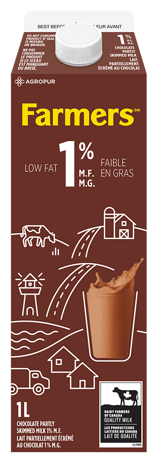 1L FARMERS CHOCOLATE MILK 1%