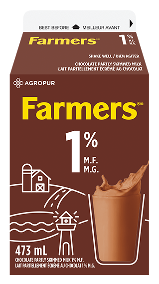 473ML FARMERS CHOCOLATE MILK 1%