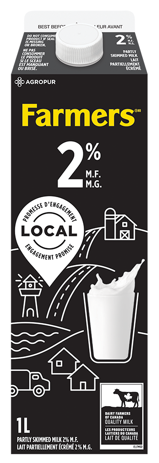 1L FARMERS MILK 2%