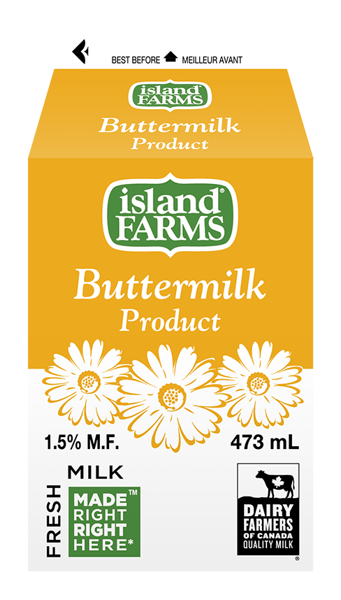 473ML ISLAND FARMS PRODUIT DE LAIT DE BEURRE 1,5%