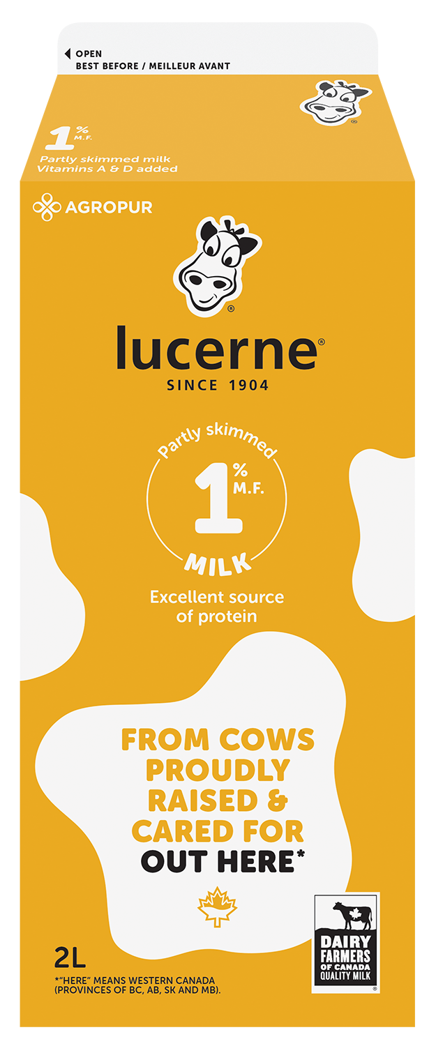 2L LUCERNE LAIT 1%