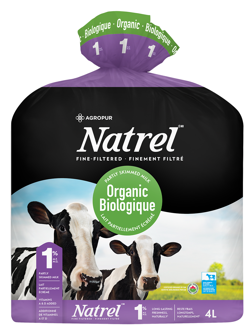 4L NATREL LAIT BIOLOGIQUE 1%