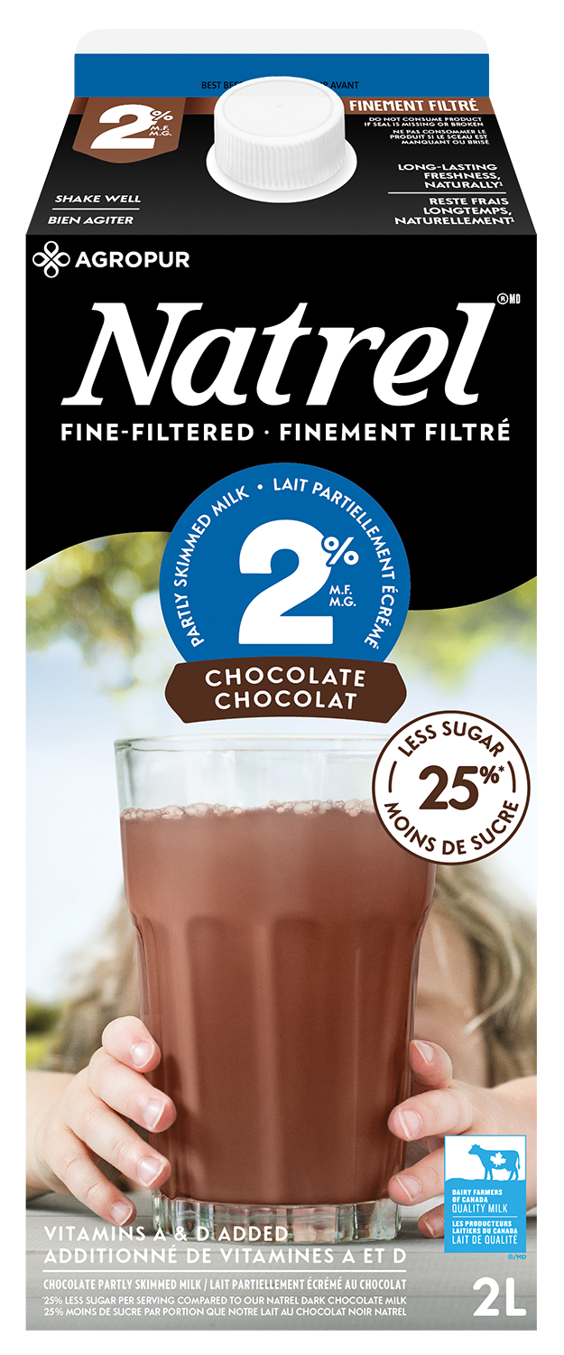 2L NATREL LAIT AU CHOCOLAT 2%