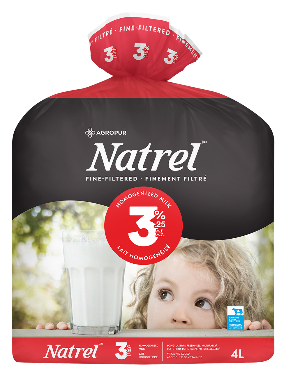 4L NATREL LAIT FINEMENT FILTRÉ 3,25%