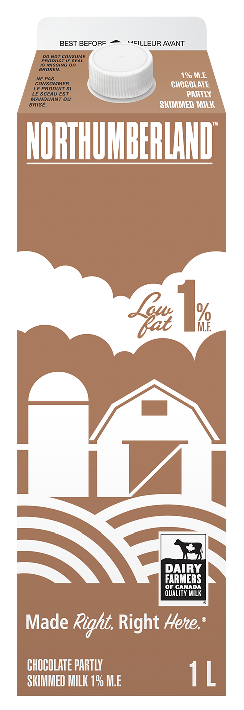 1L NORTHUMBERLAND LAIT AU CHOCOLAT 1%