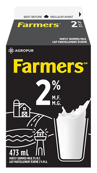 473ML FARMERS MILK 2%