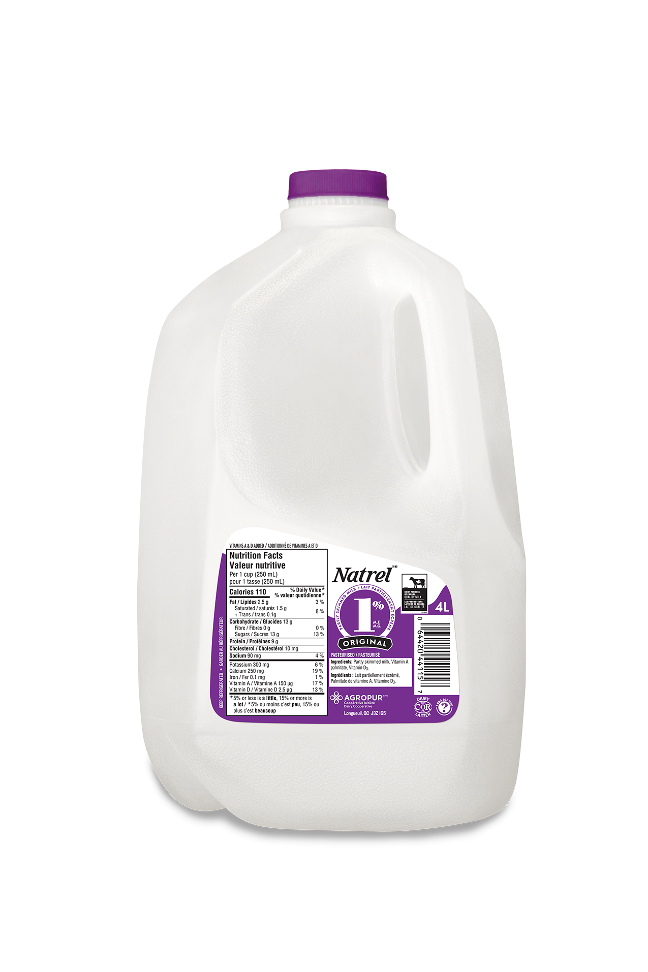 4L NATREL MILK JUG 1%