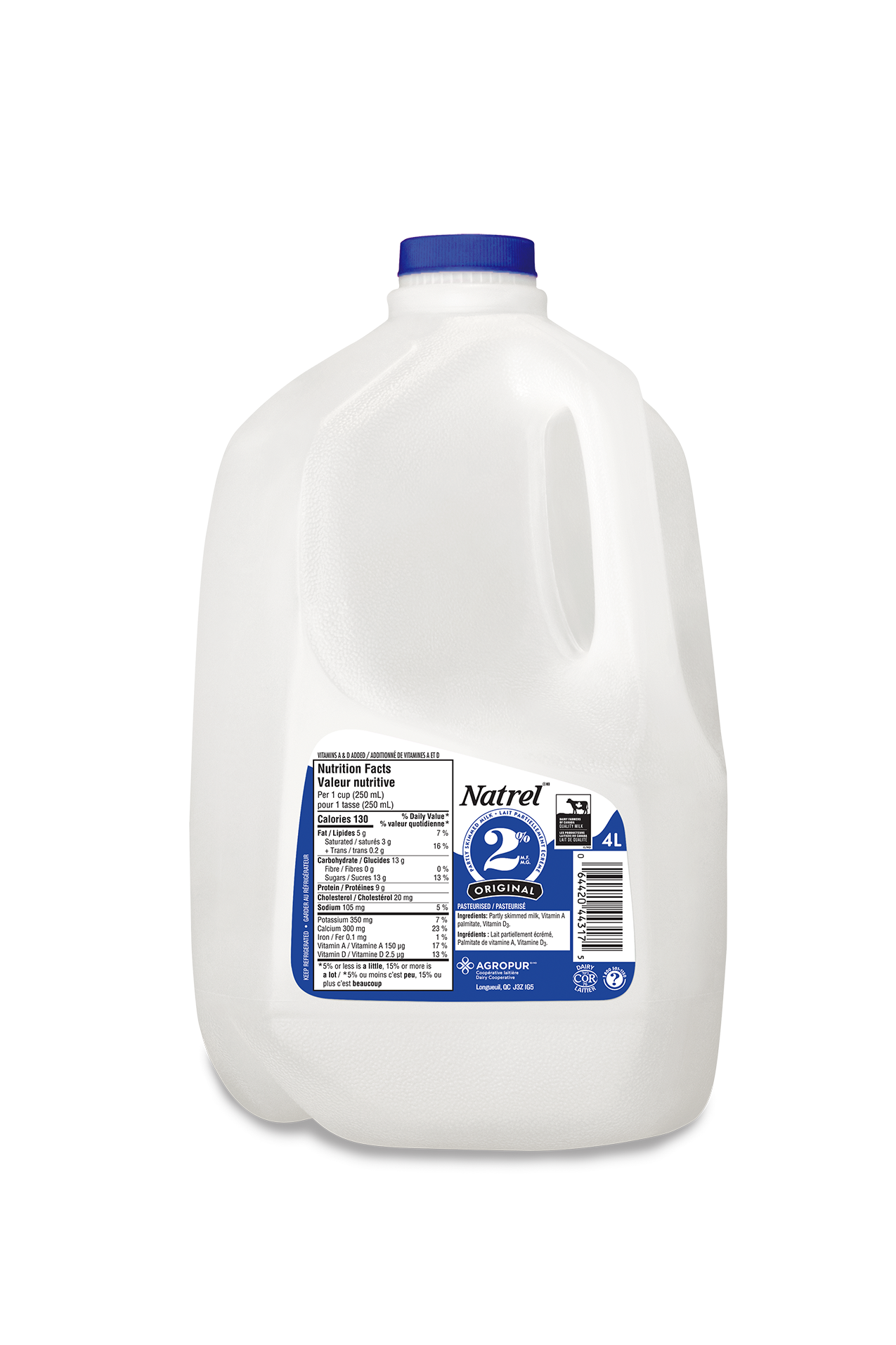 4L NATREL MILK JUG 2%