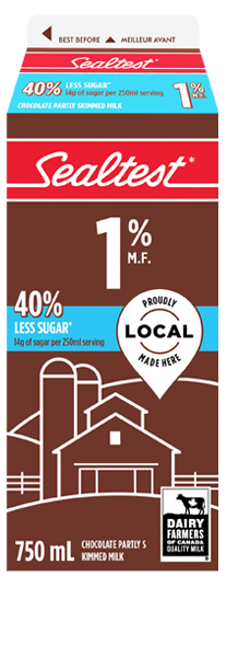 750mL SEALTEST CHOCOLATE MILK SUGAR REDUCED 1%