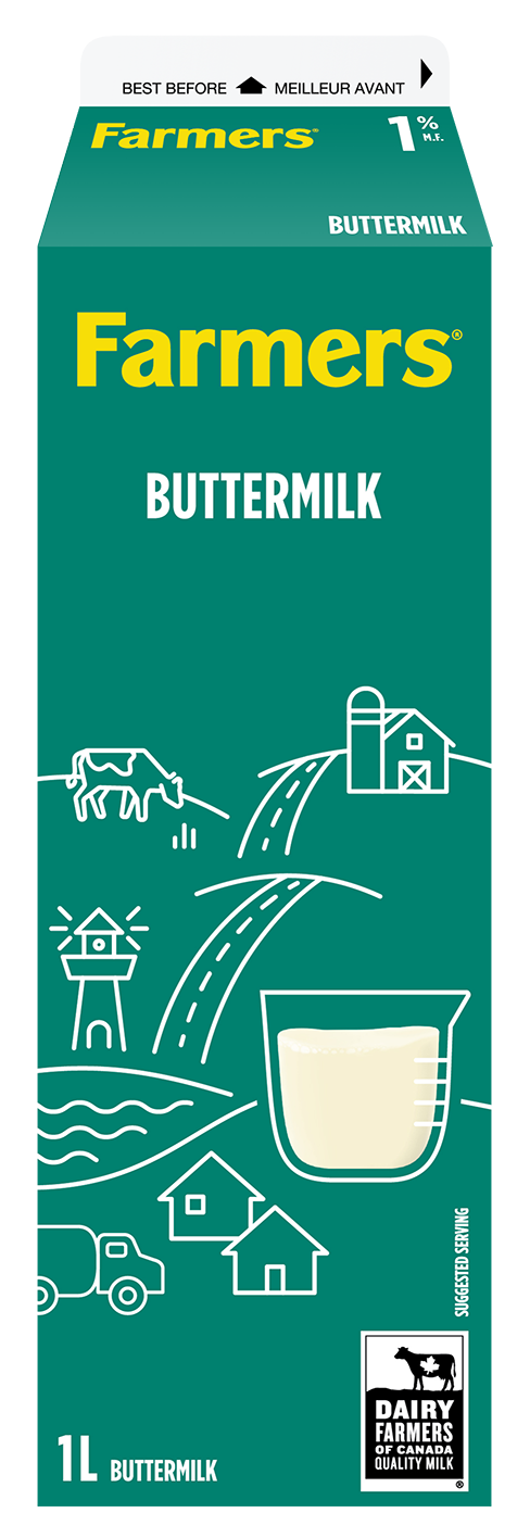 1L FARMERS CULTURED BUTTERMILK 1%
