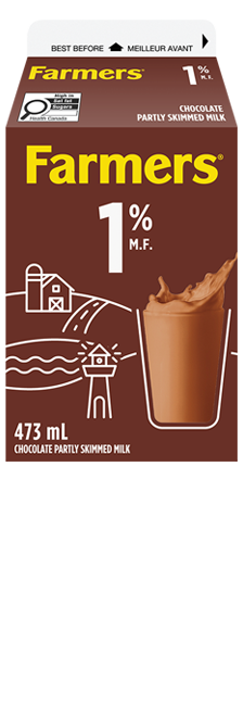 473ML FARMERS CHOCOLATE MILK 1%