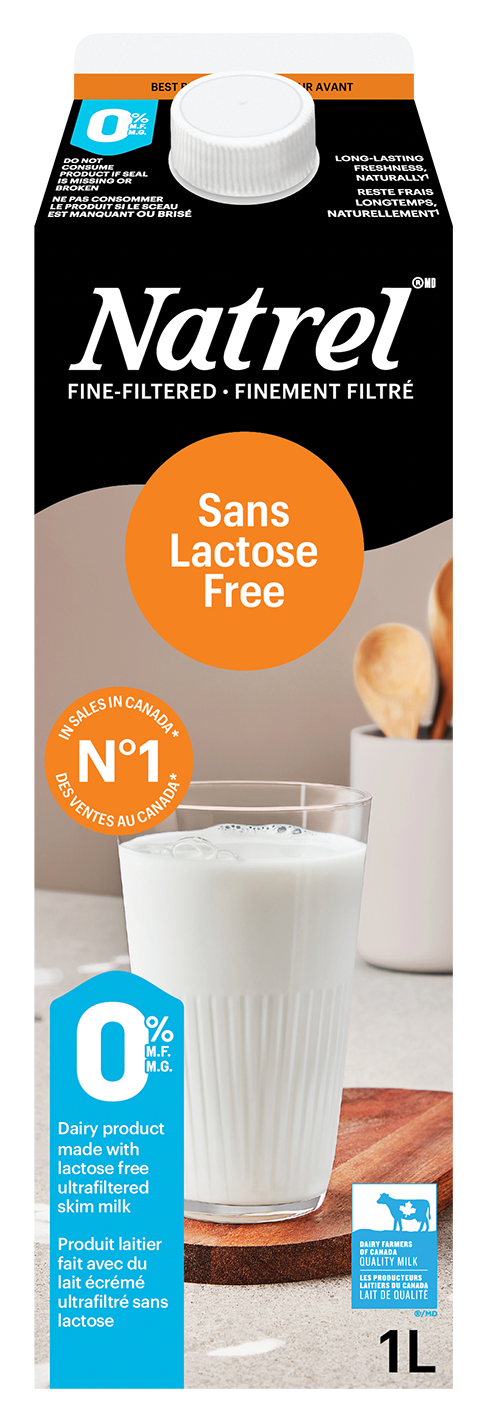 1L NATREL LAIT SANS LACTOSE 0%