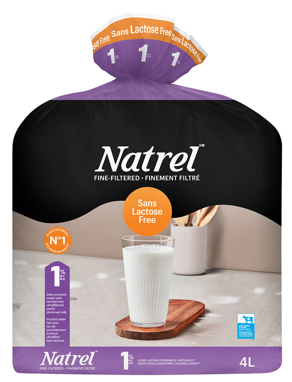 4L NATREL LAIT SANS LACTOSE 1%