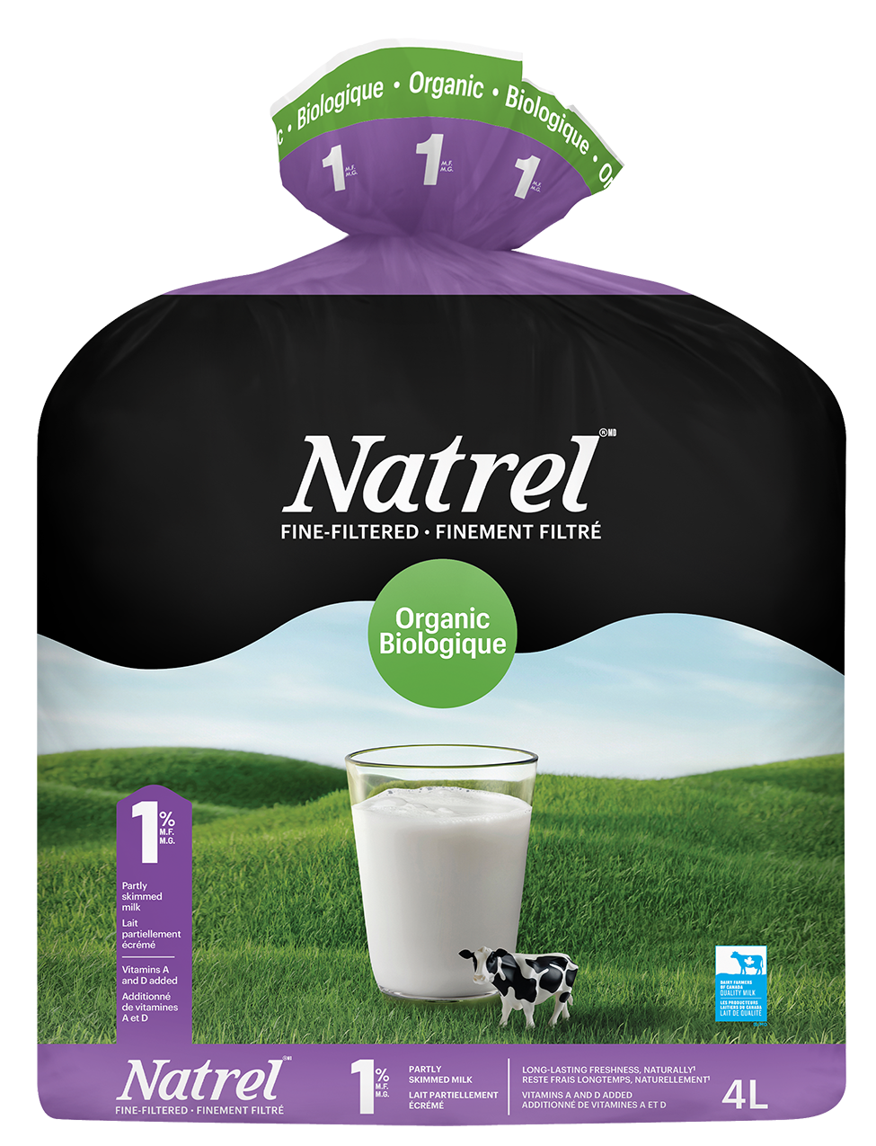 4L NATREL LAIT BIOLOGIQUE 1%