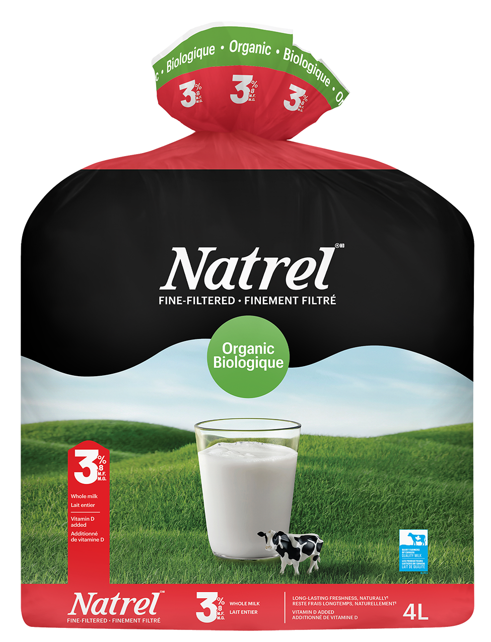 4L NATREL LAIT BIOLOGIQUE 3,8%