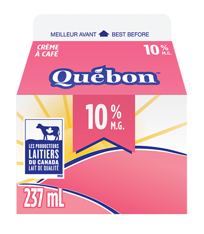 237ML CRÈME A CAFÉ 10% QUEBON