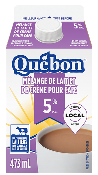 473ML MEL LAIT X CRÈME 5% QUEBON