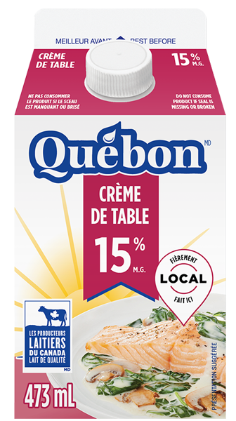 Crème de table Québon 15% 473mL