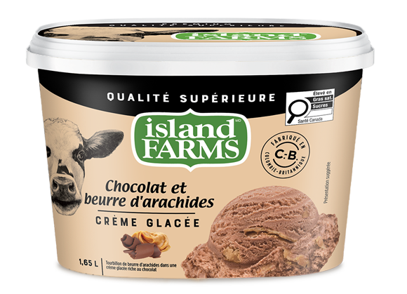 1.65L CHOCOLAT ET BEURRE D'ARACHIDES ISLAND FARMS