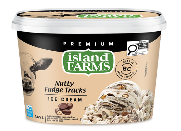 1.65L NUTTY FUDGE TRACKS ISLAND FARMS