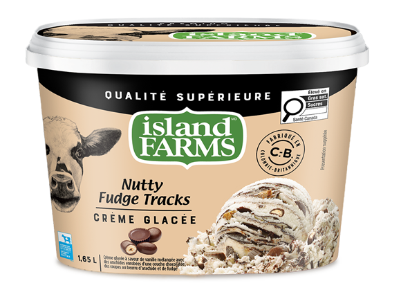 1.65L NUTTY FUDGE TRACKS ISLAND FARMS