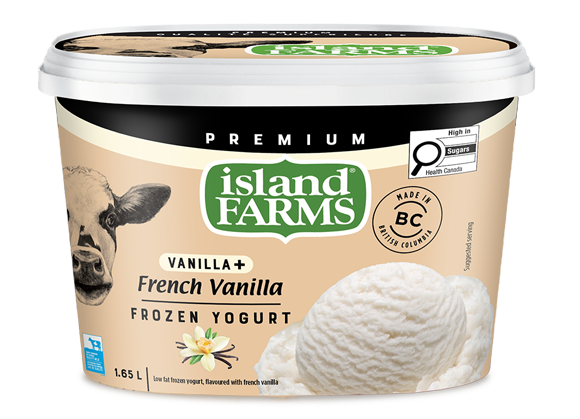 1.65L FROZ YOGURT FRENCH VANILLA ISLAND FARMS