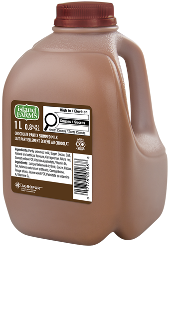 1L ISLAND FARMS CHOCOLATE MILK 0.8% JUG