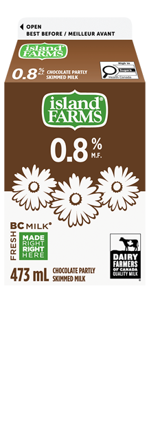 473ML ISLAND FARMS LAIT AU CHOCOLAT 0,8%