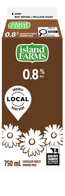 750ML ISLAND FARMS CHOCOLATE MILK 0.8%