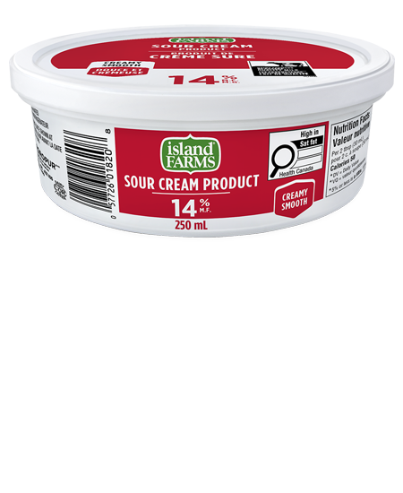 Produit de crème sure, 14% M.G.