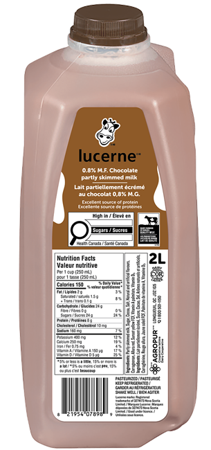 2L LUCERNE CHOCOLATE MILK JUG  0.8%