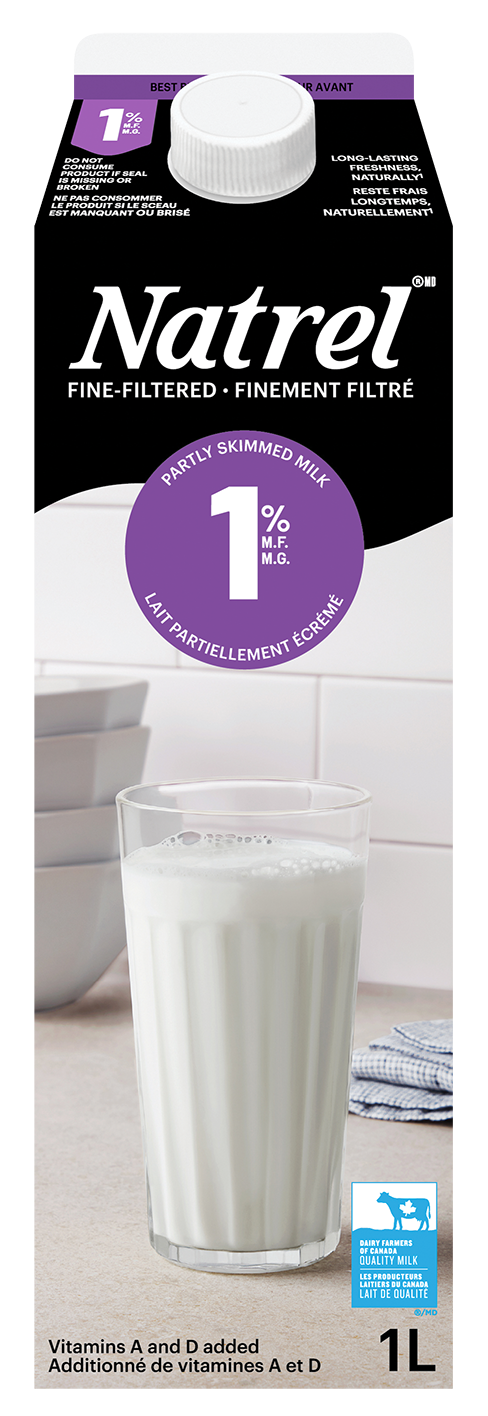 1L NATREL LAIT FINEMENT FILTRÉ 1%