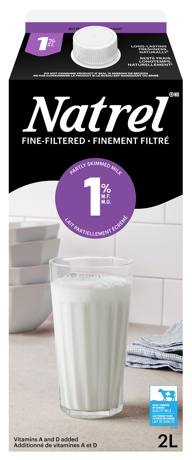 2L NATREL LAIT FINEMENT FILTRÉ 1%