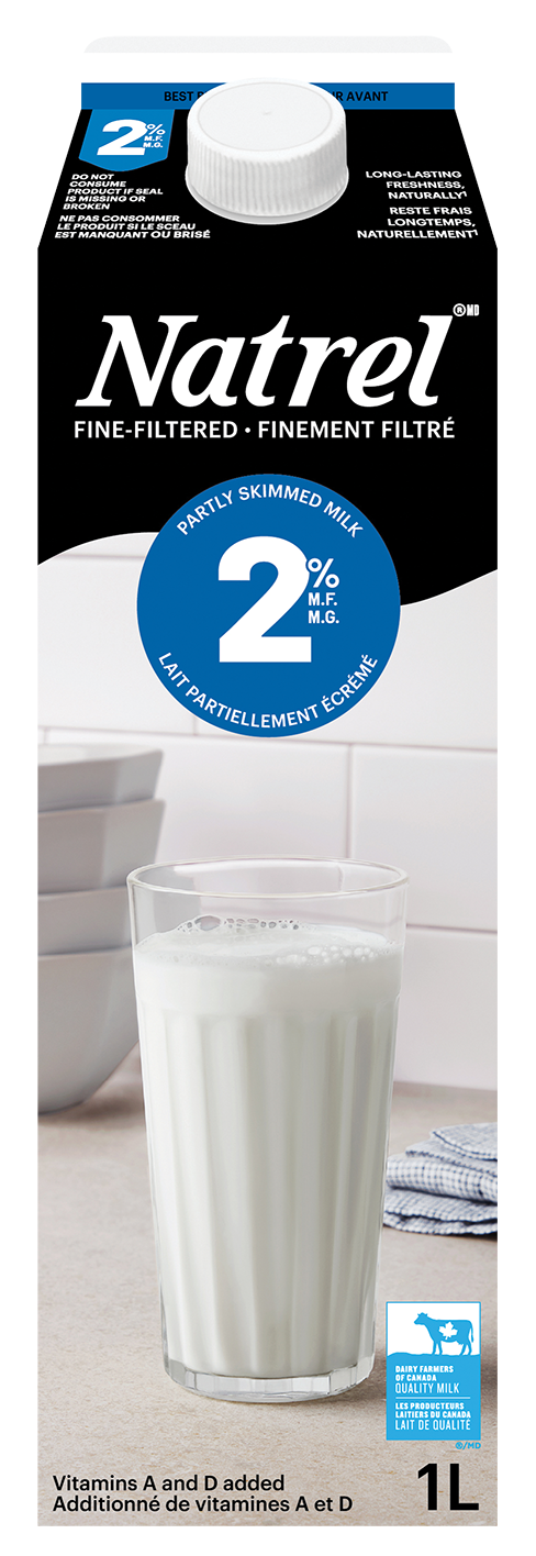 1L NATREL LAIT FINEMENT FILTRÉ 2%