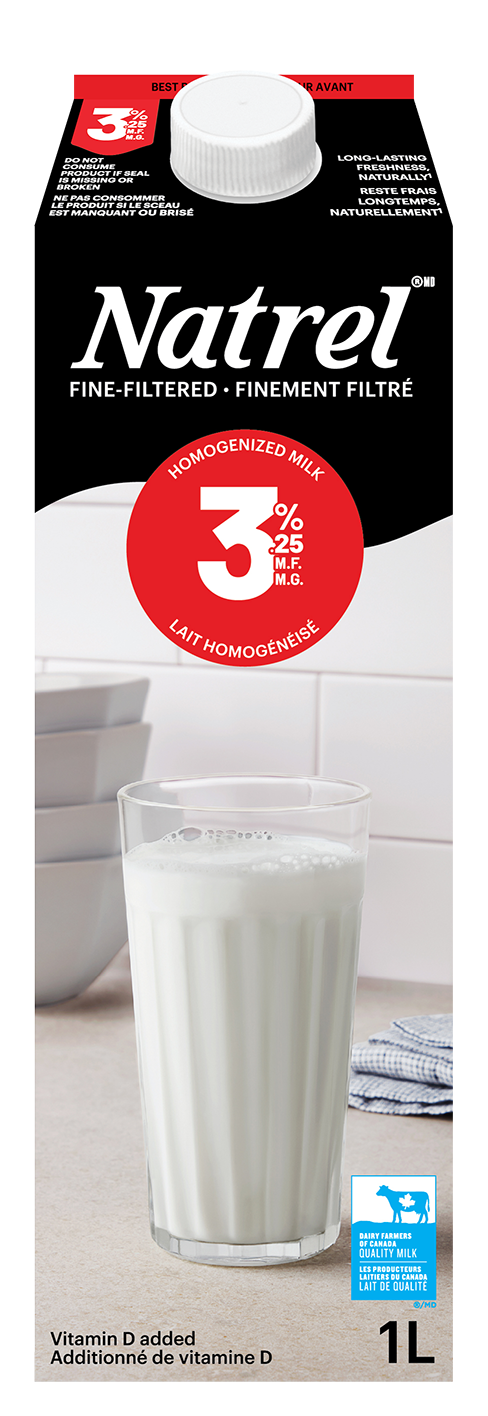 1L NATREL LAIT FINEMENT FILTRÉ 3,25%
