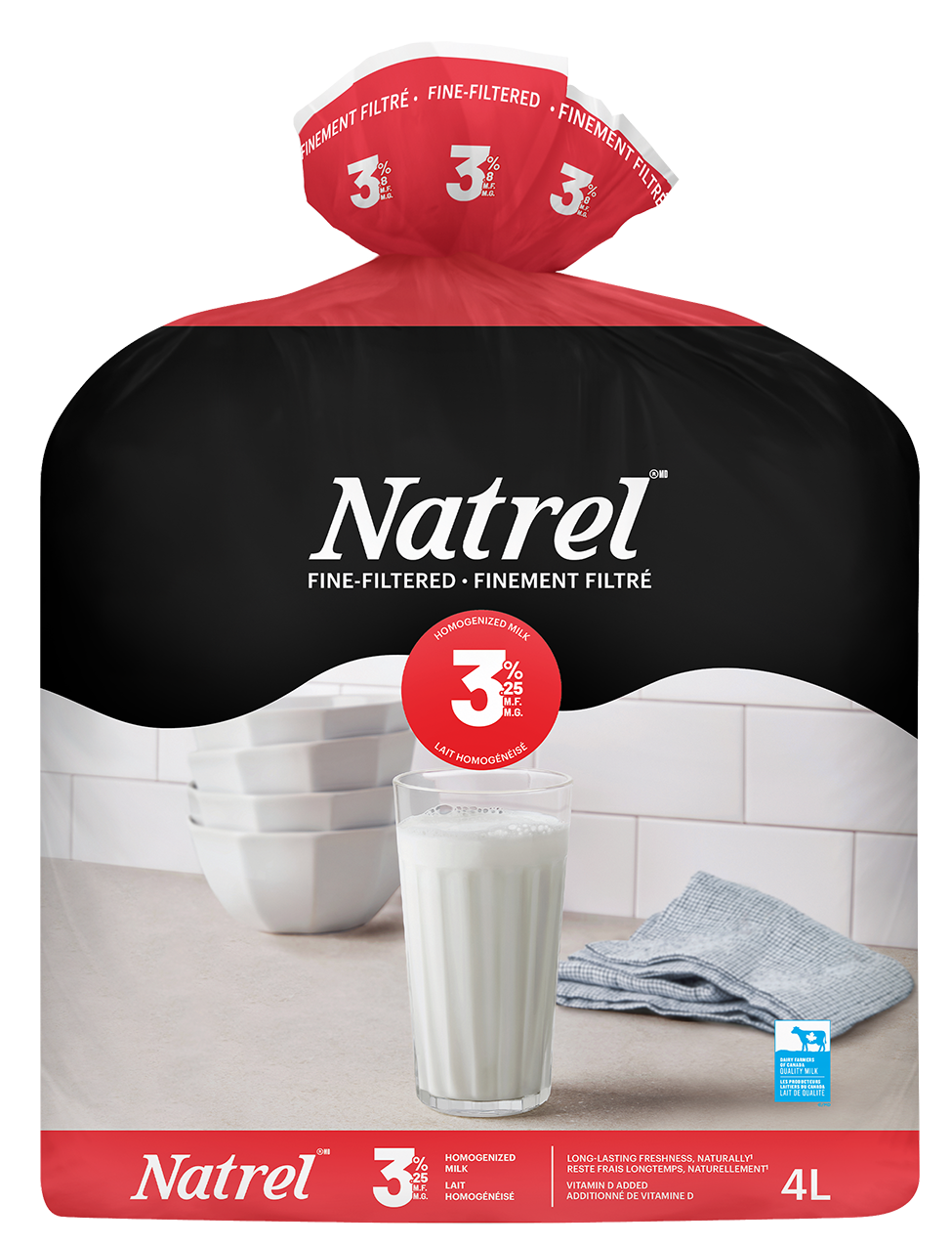 4L NATREL LAIT FINEMENT FILTRÉ 3,25%