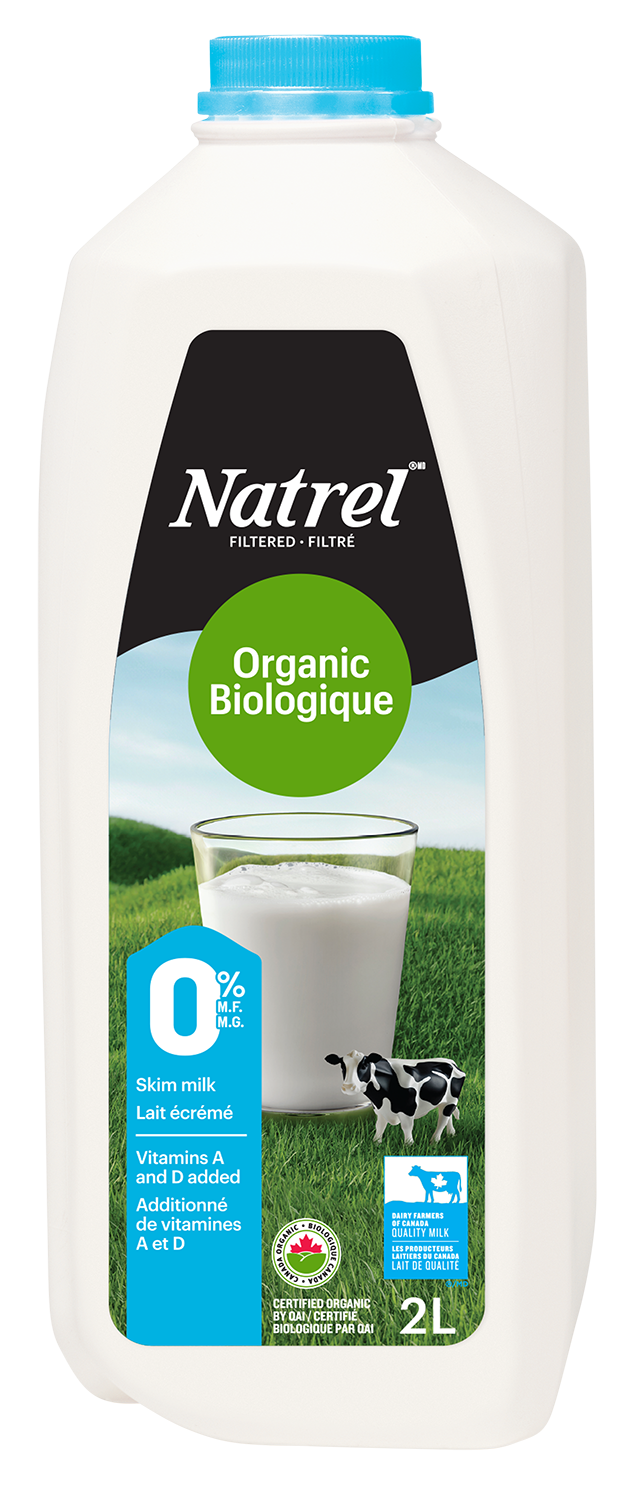 2L NATREL ORGANIC MILK 0% JUG